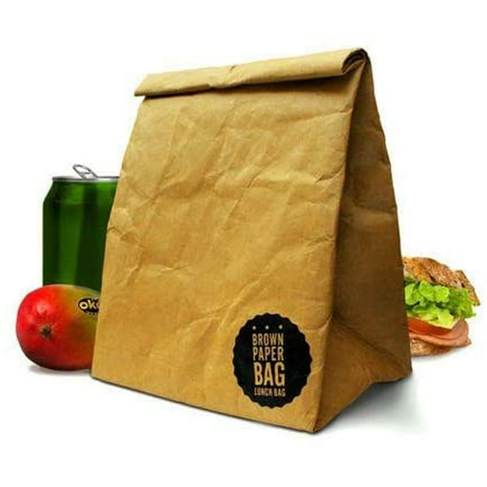 I'M A Brown Paper Bag Reusable Insulated Lunch Bag Closure & Tear Proof