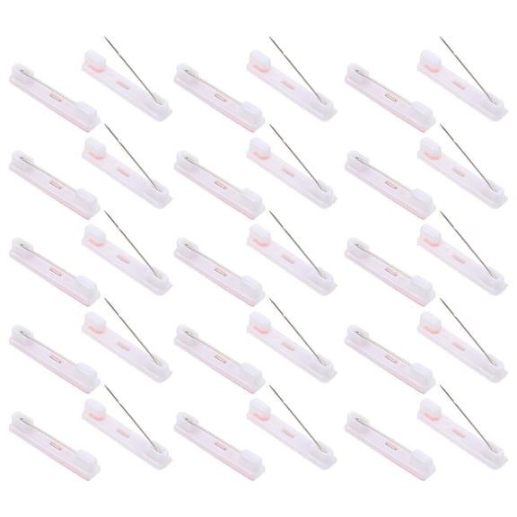 UPOUART 200pcs Plastic Name Tag Pins Badge Adhesive Backing For Work Professional Appearance For Training Sessions