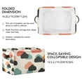 thumbnail image 2 of Yayeee 2 Pack Canvas Storage Basket with Handles for Shelves Fabric Bins Closet Organizer, Simple Clouds, 2 of 8