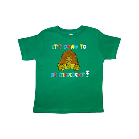 

Inktastic Autism Awareness It s Okay to be Different Silly Turtle Gift Toddler Boy or Toddler Girl T-Shirt