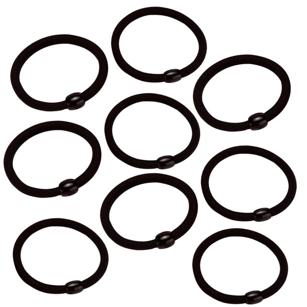 EeaseMX 50 piezas de cuerdas elásticas para el cabello, anillos para el cabello simples, coleteros clásicos, anillos para el cabello para mujeres