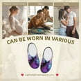 thumbnail image 7 of Lsque Rainbow Spotted White Horse Pattern Womens Comfort Cotton on Scuff With Memory Foam and Anti-skid Sole Slipper-35/36, 7 of 7