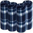 thumbnail image 3 of 24 Pack of Bulk Wholesale 60”L x 50”W Plaid Color Fleece Throw Blankets for Fall, Winter, Spring, Summer, Men, Women, Children, Homeless, Charity Donation Drives in Blue Plaid, 3 of 7