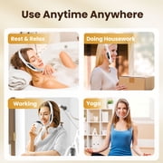 Flaremore Double Chin Reducer Machine, Portable Intelligent V-Face Shaping Massager, Shaped Slimming Face Mask Double Chin Reducer V Line Lifting for Firming and Tightening Skin Care,White