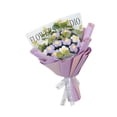 thumbnail image 2 of Ramo de flores de ganchillo, flores artificiales, flores falsas para el hogar, flores preservadas para fiestas, tejidas a mano para Acción de Gracias, Púrpura, 2 of 8