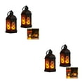 thumbnail image 2 of kurtrusly 2pcs Portable Hanging Candle Light Indoor Decoration Desktop Decorative Lantern black*2PCS 2Set, 2 of 6