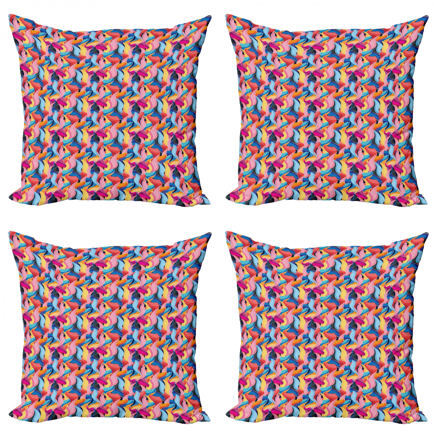 18x18 GRAPHIC 365 Art Deco Nouveau Throw Pillow Multicolor