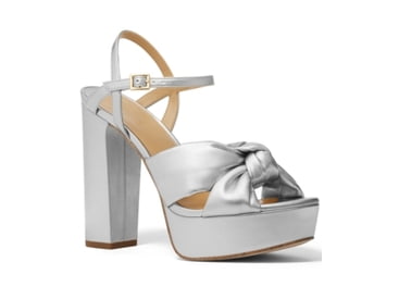 Leather sandals Michael Kors Silver size 9 US in Leather 34546561 #11 Leather sandals Michael Kors Silver size 9 US in Leather 34546561