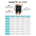 thumbnail image 6 of BALEAF 8" Bermuda Long Shorts for Women Cotton Athletic Sweat Tummy Control Casual Lounge Summer Black L, 6 of 7