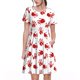 thumbnail image 1 of Easygdp Bloody Hand para Vestido Transpirable de Mujer, Vestido Suelto de Manga Corta con Pliegues y Bolsillos para el Verano, 1 of 6