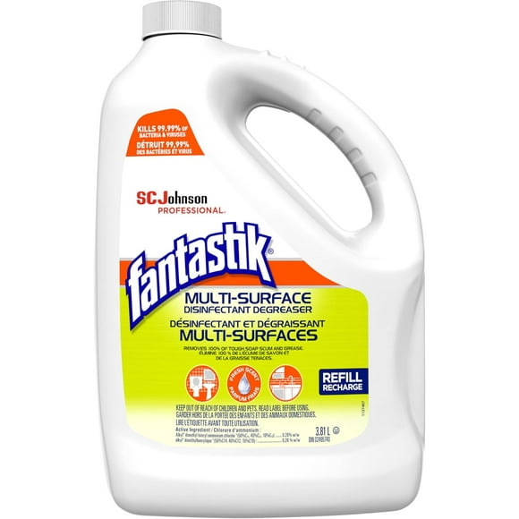 Fantastik Original Version Disinfectant Refill Size 3.78L (1 Gallon) (Packaging May Vary)