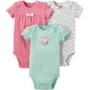Child of Mine by Carters Newborn Baby Girl 3 Pack Bodysuit