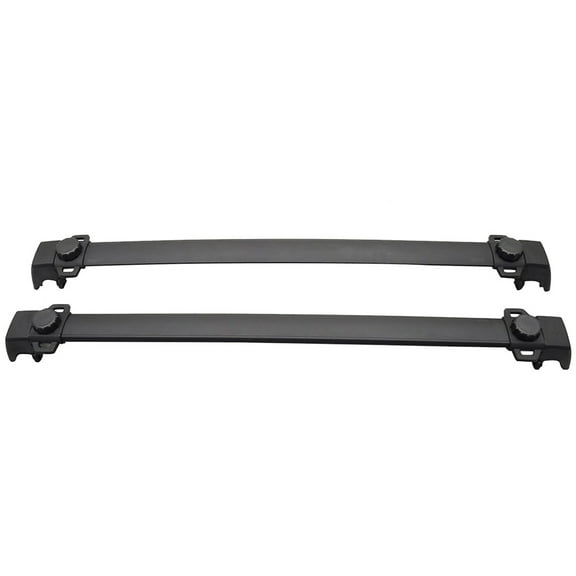Ikon Motorsports Compatible with 11-16 Jeep Compass OE Factory Style Roof Rack Cross Bar Black ABS Aluminum