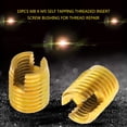 thumbnail image 1 of 10pcs Self Tapping Threaded Insert, Self Tapping Screw Bushing, 302 Slotted Type High Strength Galvanized Rail Car Industry For Automobile Industry, 1 of 8