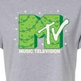 thumbnail image 3 of MTV - Christmas Tree - Juniors Cropped Cotton Blend T-Shirt, 3 of 5