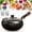 3.2Quarts/Glass Cover, variant on Uncoated Thick Iron Pot, Japanese Uncoating Cast Iron Pot, IronPot Pro, Multifunctional Non-Stick Cast Irons Wok with Lid, High Purity Irons Frying Pan for Cooking
