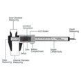 thumbnail image 3 of Digital Vernier Caliper, Extra Large LCD Display Digital Caliper Metric Conversion Measure Tool Caliper (Black ), 3 of 5