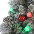 thumbnail image 3 of Sterling 4.5 ft. Pre Lit Multi Colored LED Flocked Hard Needle Pine, 3 of 5