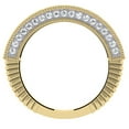 thumbnail image 4 of Dazzlingrock Collection 0.40 Carat (ctw) 14K Round Diamond Vintage Style Millgrain Wedding Stackable Band, Yellow Gold, Size 9, 4 of 4