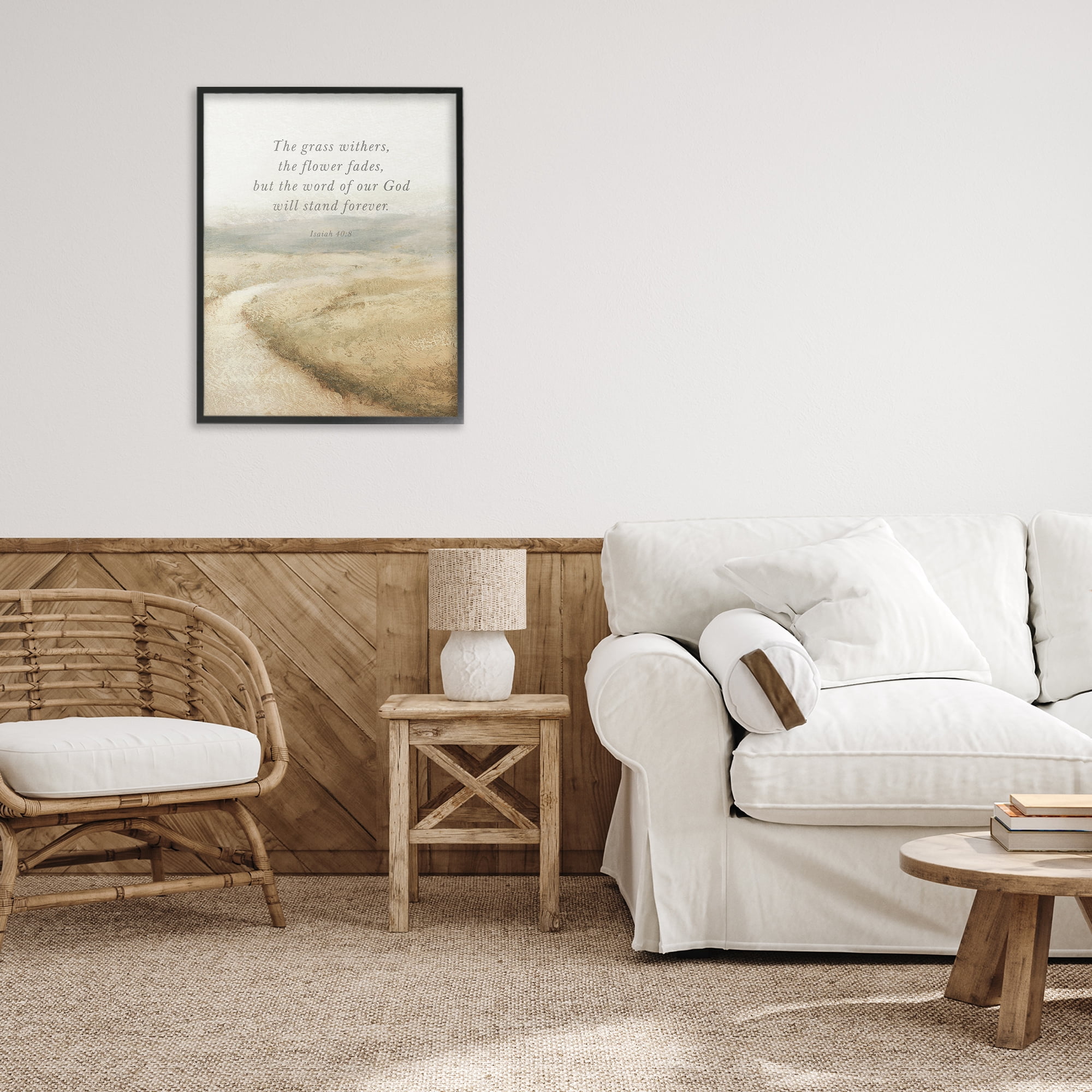 Stupell Industries Word Of God Isaiah Proverb Black Framed Giclee Art, design by John Spaeth
