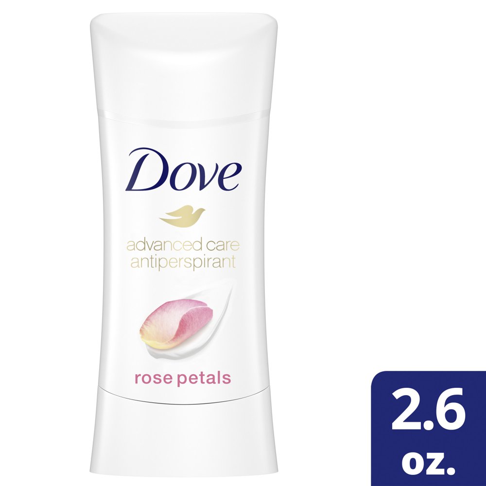 Dove Advanced Care Antiperspirant Deodorant Stick Rose Petals, 2.6 Oz