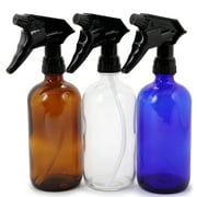 Vivaplex 16 oz Multi-Color Glass Spray Bottles, 3pk