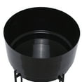 thumbnail image 5 of CosmoLiving by Cosmopolitan 31", 25"H Black Metal Planter with Removable Stand (2 Count), 5 of 11