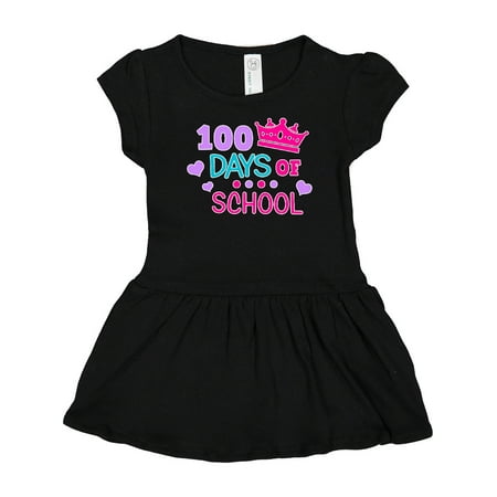

Inktastic 100 Days of School in Pink and Purple with Crown Girls Baby Dress