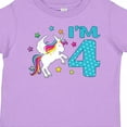 thumbnail image 4 of Inktastic I'm Four Unicorn 4th Birthday Boys or Girls Toddler T-Shirt, 4 of 5