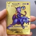 thumbnail image 3 of 10000 Points High HP Pikachu Charizard Arceus Mewtwo Gold Black English Metal Card Vmax Mega GX V Game Collection Cards, 3 of 5