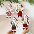 thumbnail image 6 of Fabric Christmas Santa Claus Hanging Ornament for Tree Indoor Holiday Decorations, Soft Cloth DIY Pendant Adds Joyful Seasonal Touch to Mantel Walls and Christmas-Themed Celebration Setup(D), 6 of 9