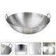 thumbnail image 4 of 1pc Stainless Steel Binaural Wok Home Practical Frying Pan Kitchen Utensil, 4 of 4