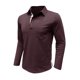 thumbnail image 4 of pstuiky camisas de manga larga para hombre, Camiseta informal de manga larga para hombre, color liso, con solapa, estilo retro. tops de invierno para hombre xxl, 4 of 7