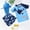 Blue, variant on ATOGUTA Toddler Boys Swim Set Kids Short Sleeve Swimwear Sets Bathing Suit with Sun Hat Blue, Size 2T-7