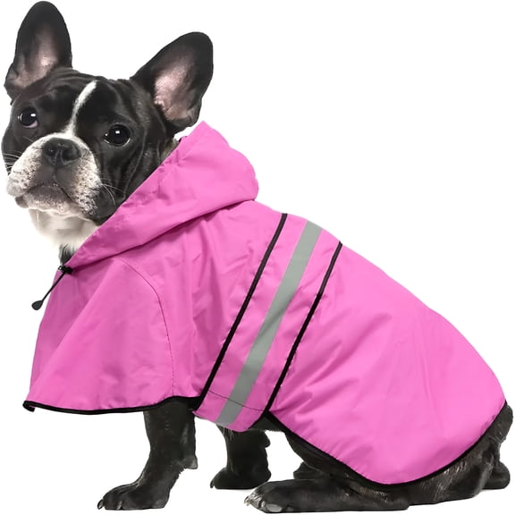 GASTROPOD 2026 New Waterproof Reflective Dog Raincoat - Adjustable Hooded Slicker Poncho Pet Rain Coat, Lightweight Dog Rain Jacket for Small to X-Large Dogs and Puppies