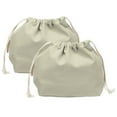 thumbnail image 1 of Uxcell 2 Pcs Bolsa de Maquillaje con Cordón, Bolsa Cosmética de Lona de 7.3" para Organizador de Artículos de Tocador de Viaje, Gris, 1 of 7