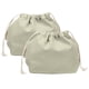 thumbnail image 1 of Uxcell 2 Pcs Bolsa de Maquillaje con Cordón, Bolsa Cosmética de Lona de 7.3" para Organizador de Artículos de Tocador de Viaje, Gris, 1 of 7