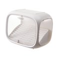 thumbnail image 2 of Vitrina de escritorio, organizador de encimera, caja portátil para organizar objetos de colección Blanco, 2 of 9