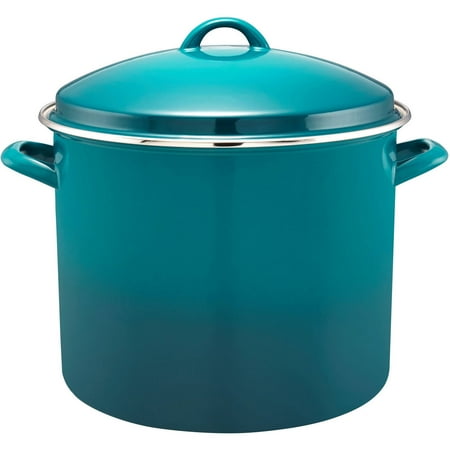 Meyer Rachael Ray Covered Pot - Rachael Ray Enamel on Steel Covered Stockpot, 16-Quart
