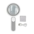 thumbnail image 2 of 20x Handheld Magnifying Glass 20X Optical Magnifier with 21 LED Lights USB Charging Touch Switch, 2 of 7