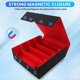 thumbnail image 5 of Caja de Almacenamiento para Cartas Coleccionables, Caja para Barajas de 4 , Caja para Cartas con Magnético para Cartas de Juego, Color Negro y Rojo, 5 of 5