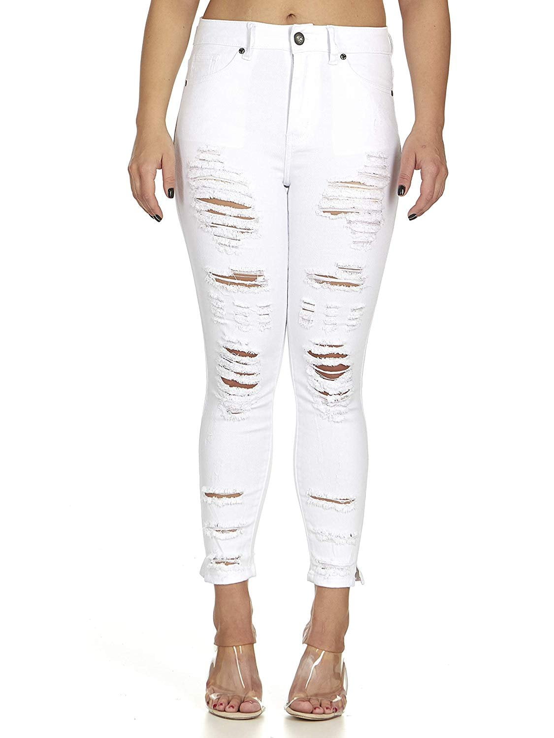ladies white jeans size 16