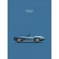 thumbnail image 2 of Rogan, Mark 12x14 Gold Ornate Wood Framed with Double Matting Museum Art Print Titled - Corvette Stingray 1967 Blue, 2 of 4