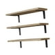 thumbnail image 1 of 3 estantes flotantes de madera para pared, decorativos, ahorradores de espacio, multifuncionales. Marrón, 1 of 9