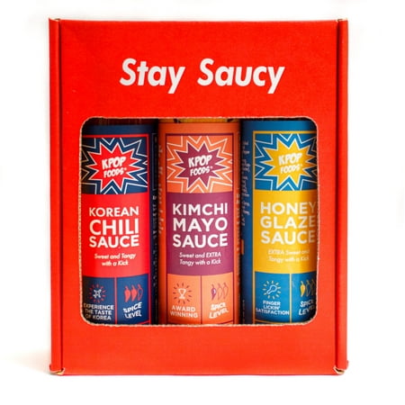 KPOP Foods Variety Sauce Set, 3 Korean Food Inspired Sauces, 28.7 oz.