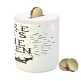 thumbnail image 3 of Queen Piggy Bank, Vintage Grunge Here Sits the Queen Words Antique Crown Royalty Theme Hipster, Ceramic Coin Bank Money Box for Cash Saving, 3.6" X 3.2", Charcoal Grey White, by Ambesonne, 3 of 4