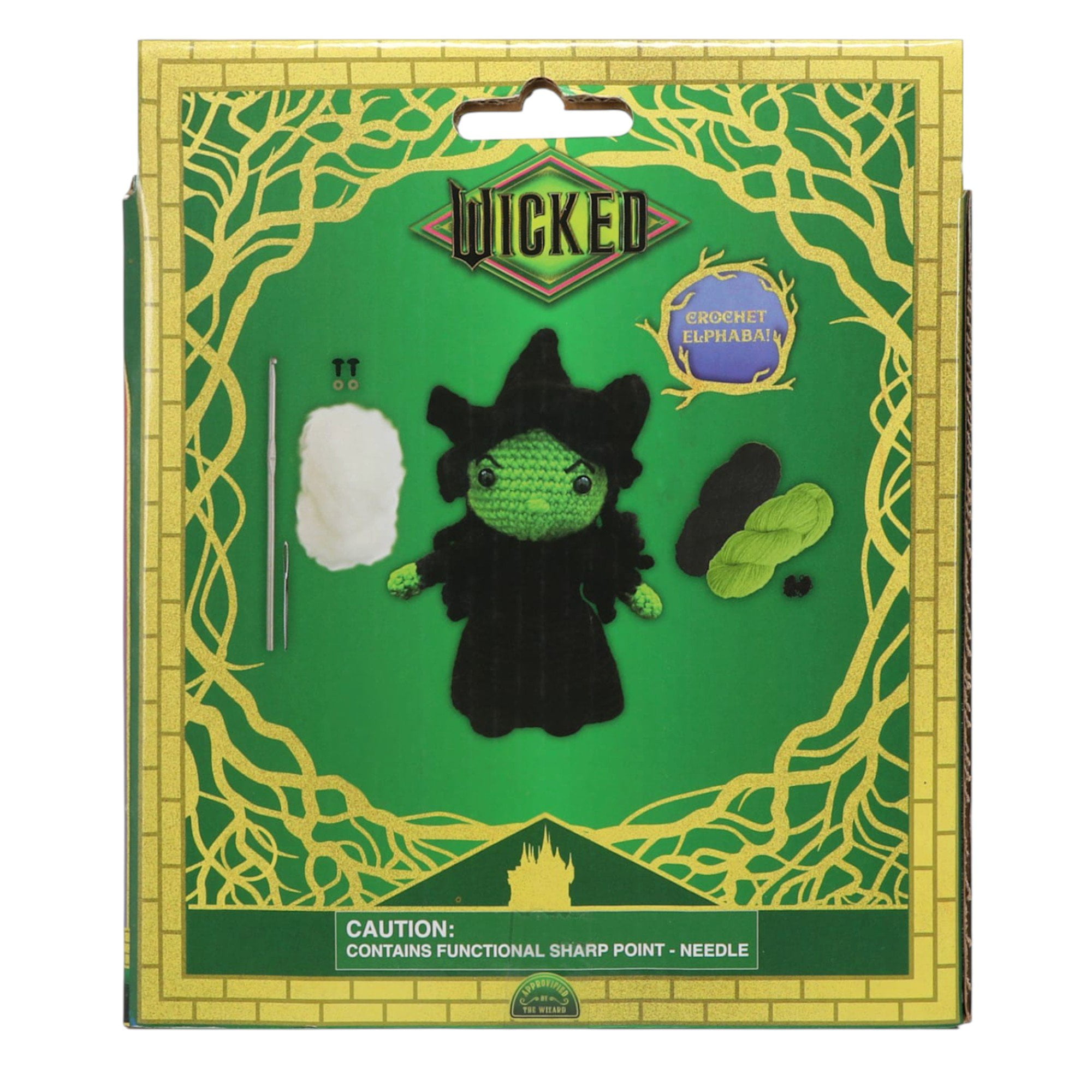 Wicked Elphaba Crochet Kit – DIY Craft Set with Yarn, Hook, and Instructions