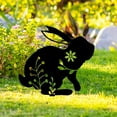 thumbnail image 5 of Isvgxsz Bunny Garden Statues Metal Rabbit Yard Art Outdoor Black Rabbit Decor Animals Stake Garden Decorations Outdoor Garden Statue for Lawn and Yard Decor Ornaments, 5 of 6