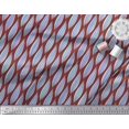 thumbnail image 2 of Soimoi Red Cotton Duck Fabric Artistic Waves Abstract Print Sewing Fabric Yard 42 Inch Wide, 2 of 3