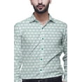 thumbnail image 2 of BESTMAN Printed Formal Shirts For Men Spread Collar Cotton Shirt, 2 of 5